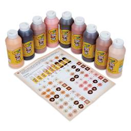 Crayola Colors of the World Washable Project Paint - Set of 9 colors, 8 oz Bottles (out of packaging)