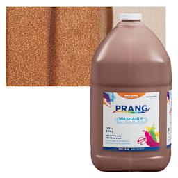 Prang Ready-To-Use Washable Tempera Paint - Brown, Gallon and swatch