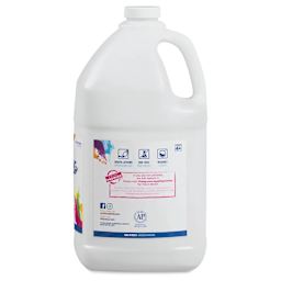 Prang Ready-To-Use Washable Tempera Paint - White, Gallon back of bottle