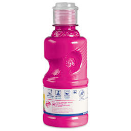 Prang Ready-To-Use Washable Tempera Paints - Fluorescent Pink, 8 oz bottle back