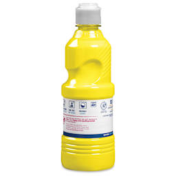 Prang Ready-To-Use Washable Tempera Paint- Yellow, 16 oz bottle back
