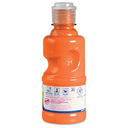 Prang Ready-To-Use Washable Tempera Paints - Orange, 8 oz bottle back
