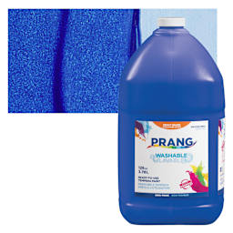Prang Ready-To-Use Washable Tempera Paint - Blue, Gallon and swatch