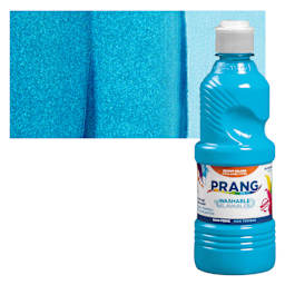 Prang Ready-To-Use Washable Tempera Paint - Turquoise, 16 oz bottle and swatch