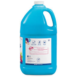Prang Ready-To-Use Washable Tempera Paint - Turquoise, Gallon back of bottle