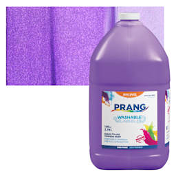 Prang Ready-To-Use Washable Tempera Paint - Violet, Gallon and swatch