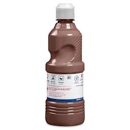 Prang Ready-To-Use Washable Tempera Paint - Brown, 16 oz bottle back