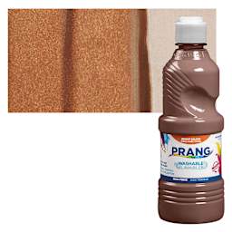 Prang Ready-To-Use Washable Tempera Paint - Brown, 16 oz bottle and swatch