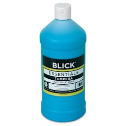 Blick Essentials Tempera - Light Blue, Quart (Front of bottle)