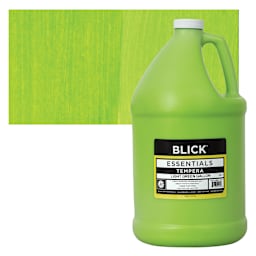 Blick Essentials Tempera - Light Green, Gallon and swatch