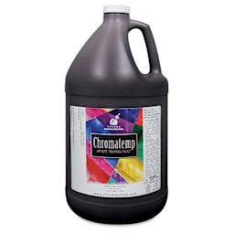 Chroma Chromatemp Artists' Tempera Paint - Black, Gallon