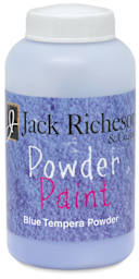 Richeson Powdered Tempera Paint - Front of Blue 1 lb jar