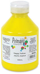Tri-Art Liquid Tempera - 500 ml bottle of Happy Yellow Tempera
