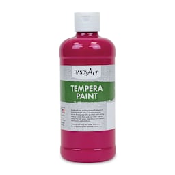 Handy Art Tempera Paint - Front of pint bottle of Magenta