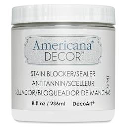 DecoArt Americana Decor Stain Blocker and Sealer, 8 oz jar