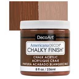 DecoArt Americana Decor Chalky Finish Paint - Rustic, 8 oz jar and swatch