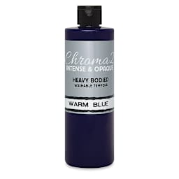 Chroma 2 Washable Tempera - 16 oz Bottle, Warm Blue
