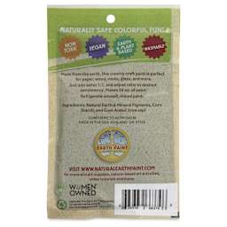 Natural Earth Paint Tempera Paint Powder - Black, 3 oz back