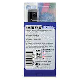 Back of DecoArt Americana Additions Make It Stain Gel Wood Stain Medium - Set of 2 package