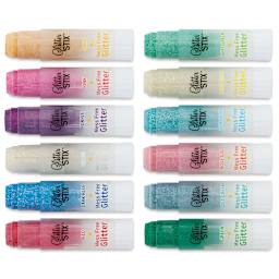 Kwik Stix Glitter Stix - Set of 12, without caps