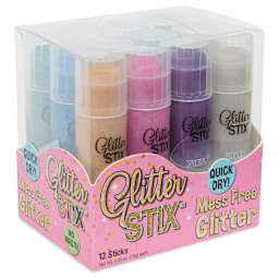 Kwik Stix Glitter Stix - Set of 12, in packaging