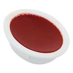 Close up of Prang Oval Watercolor Refill in Orange