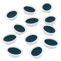 Prang Watercolor Refills - Oval, pkg of 12 Blue-Green, Half Pans