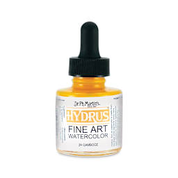 Dr. Ph. Martin's Hydrus Fine Art Liquid Watercolors - Gamboge, 1 oz bottle