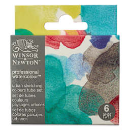 Winsor & Newton Professional Watercolor -  Set of 6, Urban Sketching Colors, 5 ml