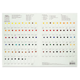 Winsor & Newton Professional Watercolor - Dot Card, 109 Colors