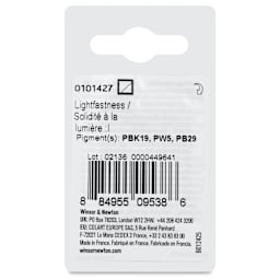 Winsor & Newton Professional Watercolor - Mineral Gray, Half Pan back of package