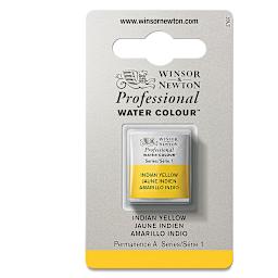 Winsor & Newton Professional Watercolor - Indian Yellow, Half Pan