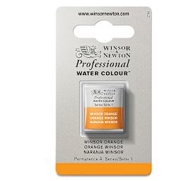 Winsor & Newton Professional Watercolor - Winsor Orange, Half Pan