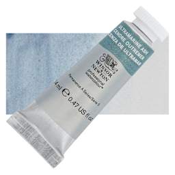 Winsor & Newton Professional Watercolor - Ultramarine Ash, 14 ml Tube and swatch