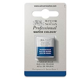Winsor & Newton Professional Watercolor - Prussian Blue, Half Pan