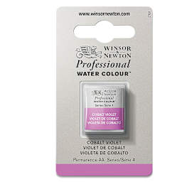 Winsor & Newton Professional Watercolor - Cobalt Violet, Half Pan