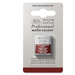 Winsor & Newton Professional Watercolor - Caput Mortum Violet, Half Pan