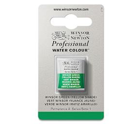 Winsor & Newton Professional Watercolor - Winsor Green (Yellow Shade), Half Pan
