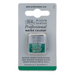 Winsor & Newton Professional Watercolor - Winsor Green (Blue Shade), Half Pan