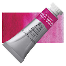 Winsor & Newton Professional Watercolor - Opera Rose, 14 ml Tube and swatch