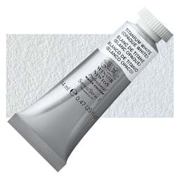 Winsor & Newton Professional Watercolor - Titanium White, 14 ml tube and swatch