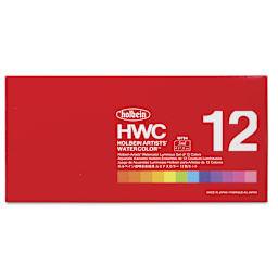 Holbein Artists' Watercolors- Set of 12, Luminous, 5 ml front of package