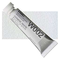 Holbein Artists' Watercolor - Chinese White, 5 ml tube and swatch
