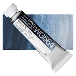Holbein Artists' Watercolor - Shoebill Blue Grey, 5 ml tube and swatch