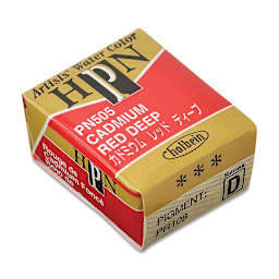 Holbein Artists' Watercolor Half Pan - Cadmium Red Deep