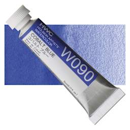 Holbein Artists' Watercolor - Cobalt Blue, 5 ml tube and swatch