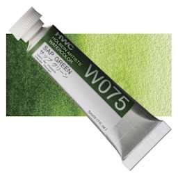 Holbein Artists' Watercolor - Sap Green, 5 ml tube and swatch