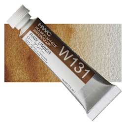 Holbein Artists' Watercolor - Raw Umber, 5 ml tube and swatch