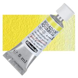 Schmincke Horadam Aquarell Artist Watercolor - Vanadium Yellow, 5 ml tube and swatch
