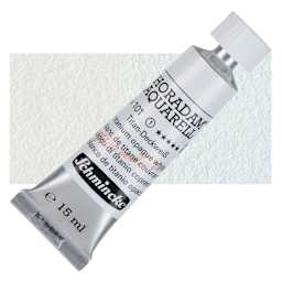 Schmincke Horadam Aquarell Watercolor - Titanium Opaque White, 15 ml tube and swatch